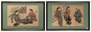 MASANOBU Okumura 1686-1764,Two figural views,Eldred's US 2023-06-27