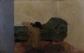MASARYK Herbert 1880-1915,Still-life with a green sofa,1906,Meissner Neumann CZ 2007-05-27