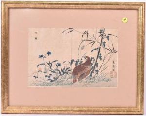 MASAYOSHI Kitao 1764-1824,Quail in Landscape,Nye & Company US 2020-02-26