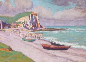 MASCART Paul 1874-1958,Fishing boats on the shore,Bellmans Fine Art Auctioneers GB 2023-11-21