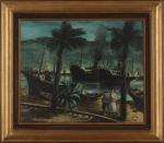 MASEREEL Frans 1889-1972,Batoum: Vapeurs dans le port,1936,DAWO Auktionen DE 2021-10-08