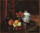 MASHKOV Ilya Ivanovich,Still life with Strawberries, Cherries and a blue ,1923,Christie's 2006-11-29