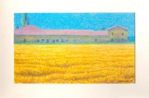 MASI Oliviero 1949,Wheat Field and House,1987,Ro Gallery US 2023-07-27