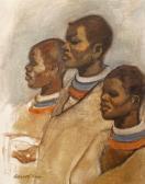 MASON Albert E. 1895-1950,Ndebele Trio,1948,Bonhams GB 2010-10-26