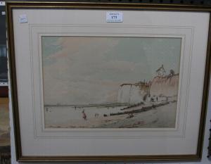 MASON E.R,Coastal View, possibly Rottingdean, Sussex,20th Century,Tooveys Auction GB 2009-04-22