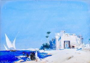 MASON Frank Henry 1875-1965,North African coastal scene,Tennant's GB 2024-03-16