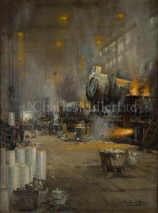 MASON Frank 1876-1965,Smelting aluminium for aircraft production,1944,Charles Miller Ltd 2023-04-25