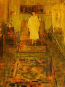 MASON Gilbert 1913-1972,Figure standing in front room,1971,Golding Young & Mawer GB 2016-01-27