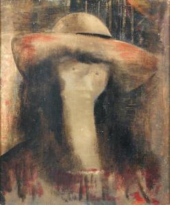 MASON Gilbert 1913-1972,Lady in red hat,Cheffins GB 2014-10-22