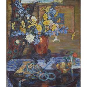 MASON Mary T 1886-1964,OLD GOLD AND BLUE,1918,Freeman US 2019-06-08