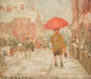 MASON William 1906-2002,The Red Umbrella,Morgan O'Driscoll IE 2023-07-03