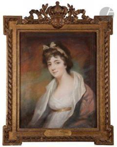 MASQUERIER John James 1778-1855,Portrait présumé de Miss Elisabeth Crawford,Ader FR 2022-03-22