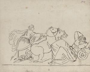 MASRELIER Louis 1748-1810,Antik figurkomposition med man i hästdragen vagn,Bukowskis SE 2010-06-01