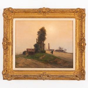 MASSÉ Jean Eugène 1856-1950,Paesaggio bretone con figura,Wannenes Art Auctions IT 2023-09-25