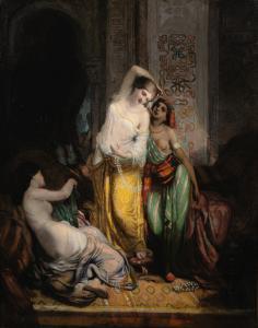 MASSENOT Charles Antoine Aug. 1821-1871,THE PEARL NECKLACE,1852,Sotheby's GB 2019-11-19