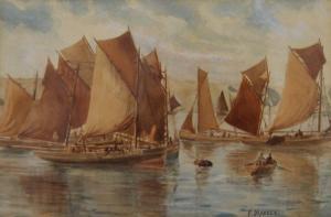 MASSEY Frederick 1800-1900,Lowestoft Sailing Boats,Rowley Fine Art Auctioneers GB 2024-01-13