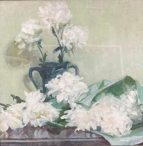 MASSEY Henry Gibbs 1860-1934,Chrysanthemums,Bamfords Auctioneers and Valuers GB 2024-01-10