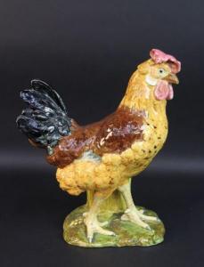 MASSIER Jérôme 1850-1926,Poule porte-plante,Auxerre Enchères FR 2021-09-05