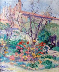 MASSON Edmée 1882,LE JARDIN FLEURI À PORQUEROLLES,1926,Pillon FR 2017-01-22