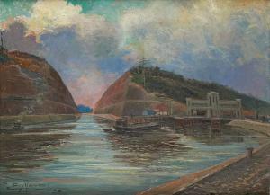 MASSON Edouard 1881-1950,Le canal,1935,Horta BE 2015-03-16