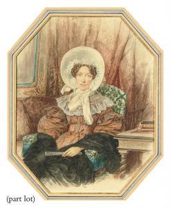 MASSON Hippolyty 1800-1800,Portrait of Madame de Merville,1832,Christie's GB 2009-12-11