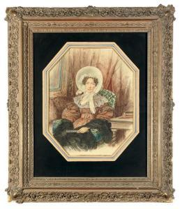 MASSON Hippolyty 1800-1800,Portrait of Madame de Merville,1832,Christie's GB 2009-09-10