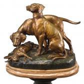 MASSON Jules Edmond 1871-1932,Two hounds and a rabbit,Bonhams GB 2012-02-15