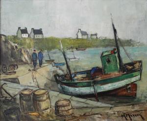 MASSON Marcel 1911-1988,Doëlan, bateau à sec,Ruellan FR 2017-09-07