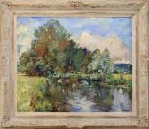 MASSON Roger 1890-1950,Paysage de rivière,Aguttes FR 2010-10-21