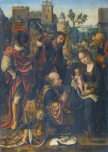 MASTER BRUSSELS ADORATION,THE ADORATION OF THE MAGI,Sotheby's GB 2014-07-10