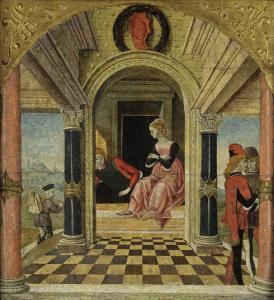 MASTER OF BENTIVOGLIO MANFREDI,Florio in the bedchamber of Biancifiore,Christie's 2012-01-25