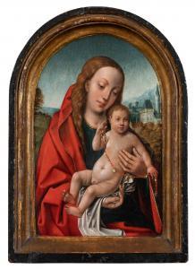 MASTER OF FRANKFURT,The Virgin and Child in a landscape with the Bruge,Christie's 2022-06-10