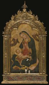 MASTER OF LONIGO,MADONNA AND CHILD WITH ANGELS,Sotheby's GB 2015-01-29