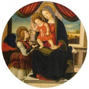 MASTER OF MARRADI 1475-1500,Madonna and Child with an angel,Palais Dorotheum AT 2016-10-18
