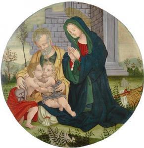 MASTER OF MEMPHIS,The Holy Family with the Infant Baptist,Palais Dorotheum AT 2015-12-10