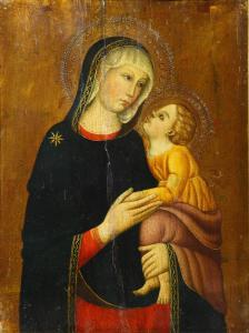 MASTER OF SANT'IVO 1385-1415,Madonna and Child,Shapiro Auctions US 2023-06-15