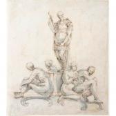 MASTER OF THE BLUE WASH,DESIGN FOR A TABLE CENTREPIECE, WITH A STANDING SO,Sotheby's 2004-07-06