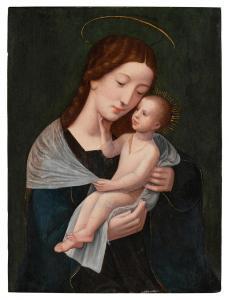 MASTER OF THE FEMALE HALF LENGTHS 1500-1530,Virgin and Child,16th century,Sotheby's GB 2024-02-01