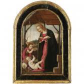 MASTER OF THE FIESOLE EPIPHANY 1400-1400,THE MADONNA AND CHILD WITH THE INFANT ST. JOHN T,Sotheby's 2007-12-06