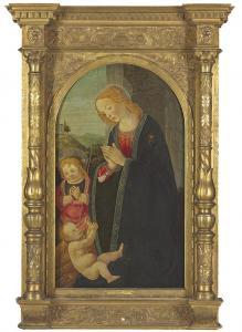 MASTER OF THE FIESOLE EPIPHANY 1400-1400,The Madonna and Child with the Infant Saint Joh,Christie's 2009-01-28