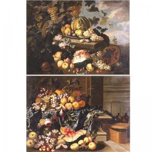 MASTER OF THE FLORIDIANA 1700,AN INTERIOR WITH A STILL LIFE OF PEACHES, GRAPES,,1930,Sotheby's 2005-01-27