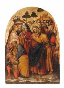 MASTER OF THE GIOVANELLI MADONNA,la cattura di cristo tempera e oro su tavola,Finarte IT 2006-11-14
