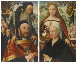 MASTER OF THE LEGEND OF THE MAGDALENE 1483-1530,PORTRAIT OF THE DONOR ANTOINE MOLCKMANS O,Sotheby's 2015-07-08