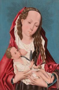 MASTER OF THE LIFE OF THE VIRGIN,La Vierge à l'Enfant allaitant,15th century,Artcurial | Briest - Poulain - F. Tajan 2022-11-09