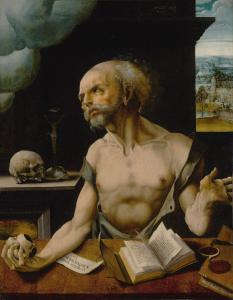 MASTER OF THE LILLE ADORATION 1500-1540,St. Jerome in his study,Sotheby's GB 2022-01-28