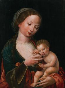 MASTER OF THE PARROT 1500-1500,Madonna mit Kind,im Kinsky Auktionshaus AT 2023-11-28