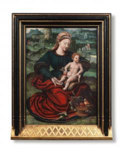 MASTER OF THE PARROT 1500-1500,The Madonna and Child in a landscape,Bonhams GB 2022-07-06