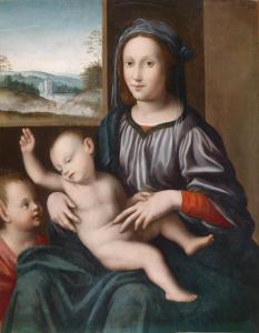 MASTER OF THE SCANDICCI LAMENTATION 1500-1500,Die Madonna mit Christus und dem Joh,Palais Dorotheum 2012-10-17