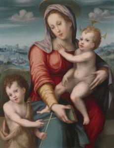 MASTER OF VOLTERRA,Madonna and Child with the Infant Saint John the B,Palais Dorotheum 2012-04-18
