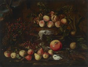 MASTER SB,Still life with a pomegranate, peaches, pears, berries and game,Christie's GB 2022-06-16
